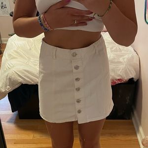 forever 21 white skirt